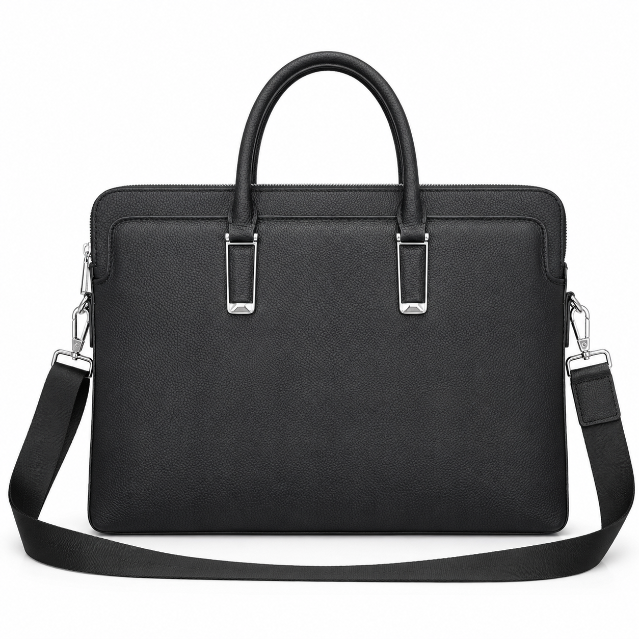 Luxury Bags Laptop - Classic Mens Top Handle Bags Black