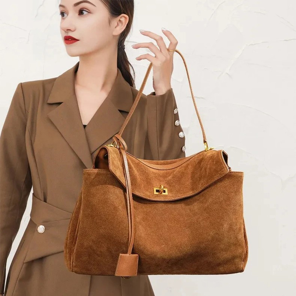 Luxury Bags Storage - Autumn Winter Women's Suede genuine leather