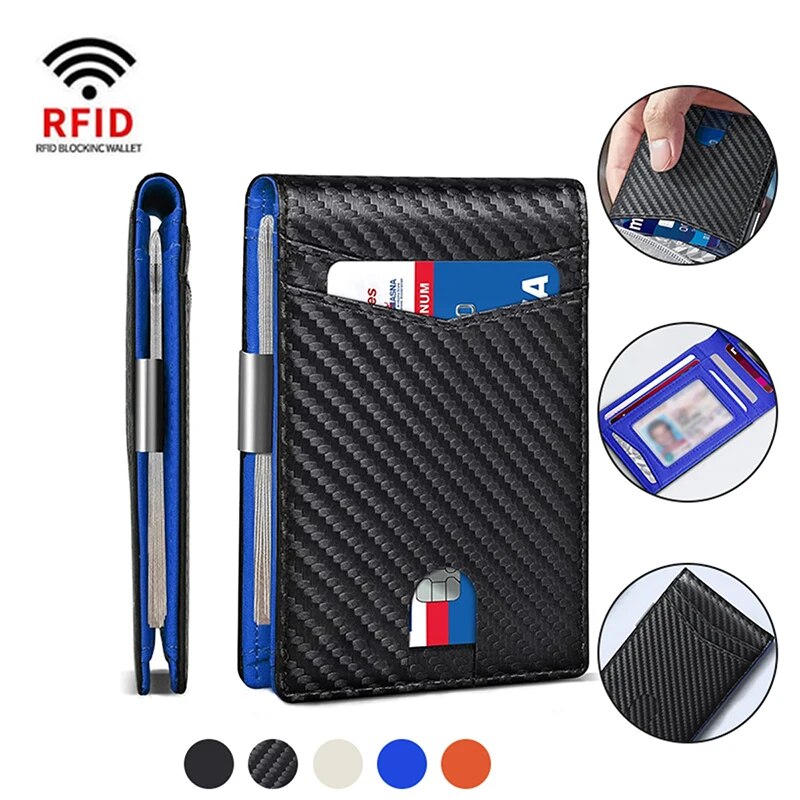 Luxury Bags Photos - Rfid Carbon Fiber Card Holder Wallets