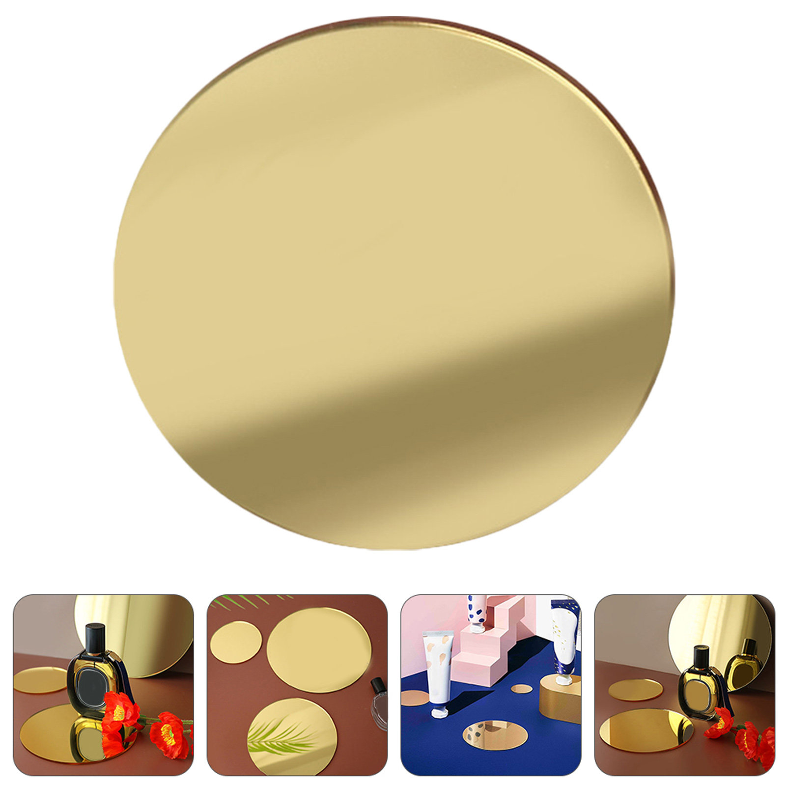Luxury Bags Photos - 1Pcs Premium Acrylic Mirror Plate 14Cm