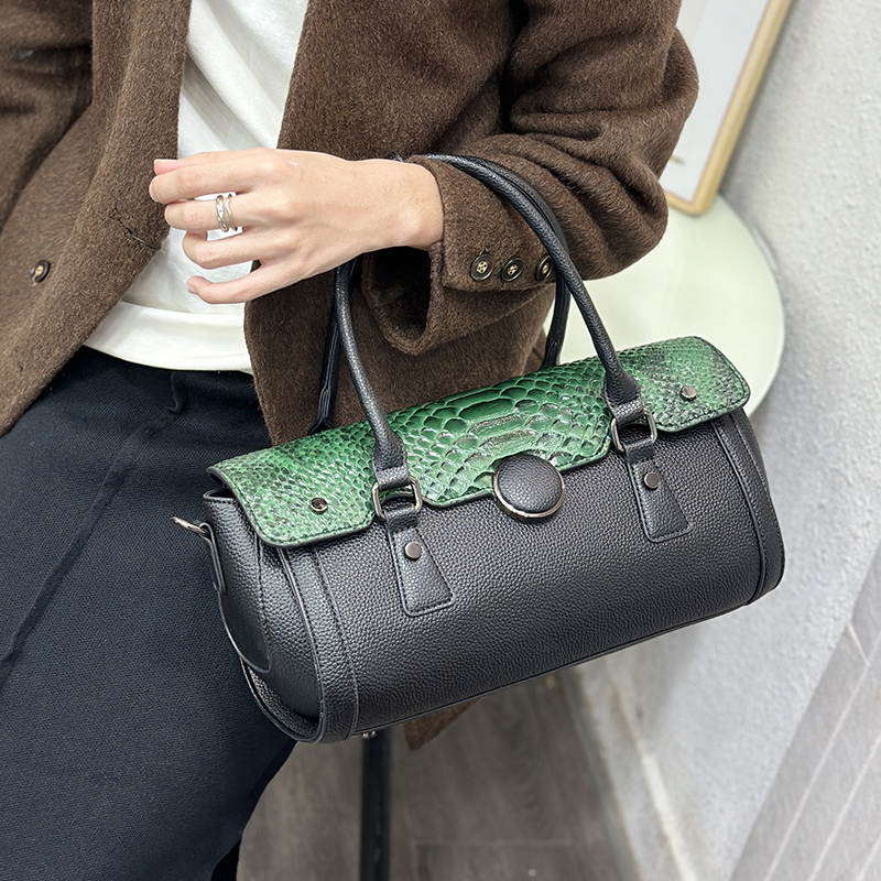 Luxury Bags Vegan - Vintage Leopard Print Patchwork Bag Women