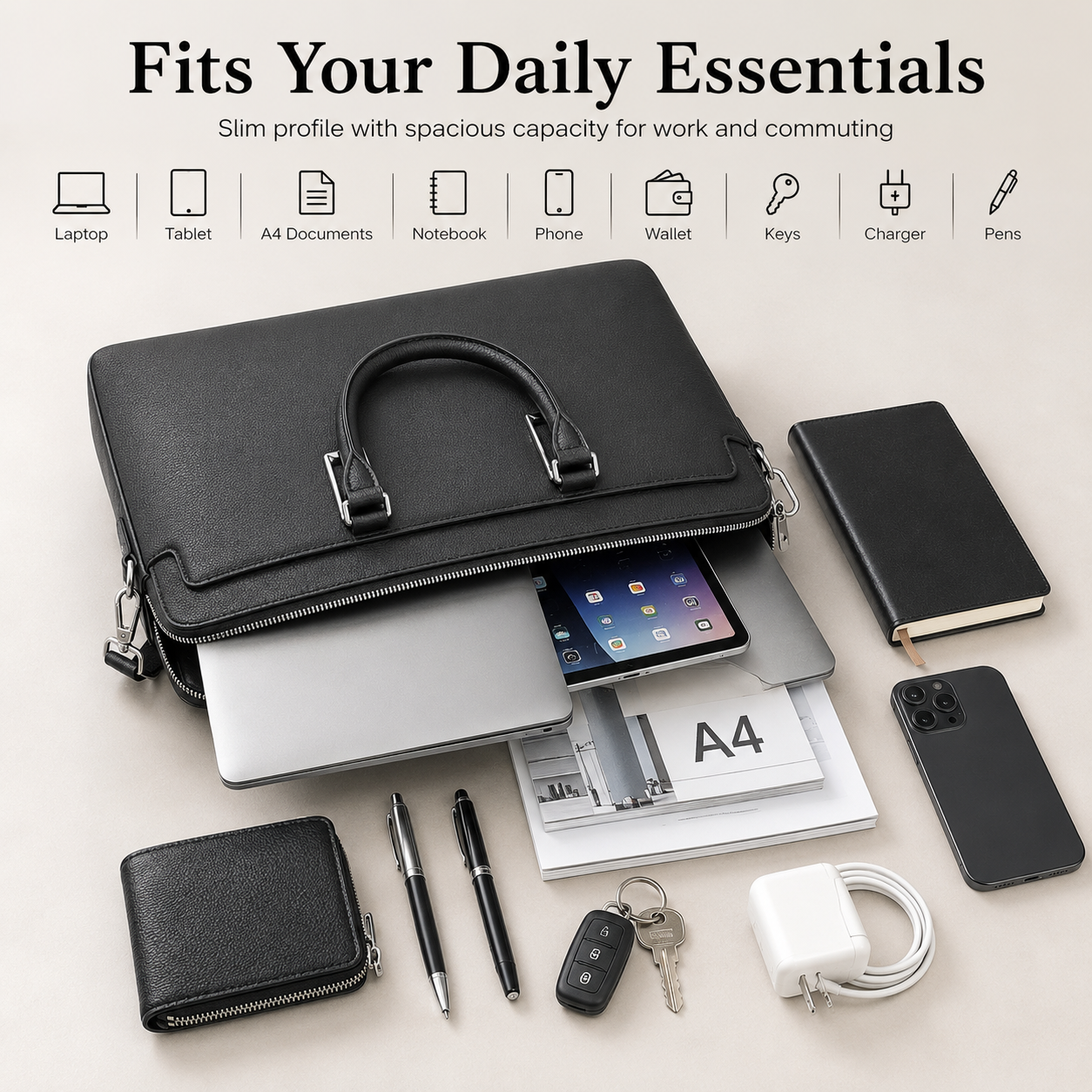 Classic Mens Top Handle Bags B - Luxury Bags Laptop incelemesi ve fiyatı