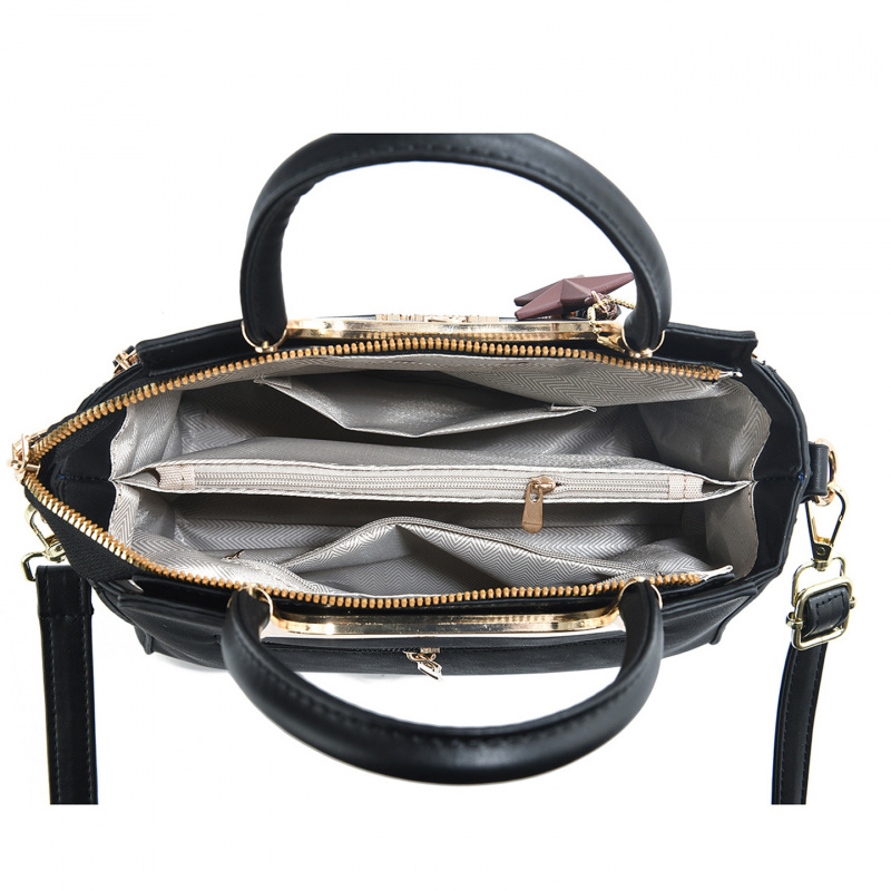 Stylish women's handbag, solid - Luxury Bags In incelemesi ve fiyatı