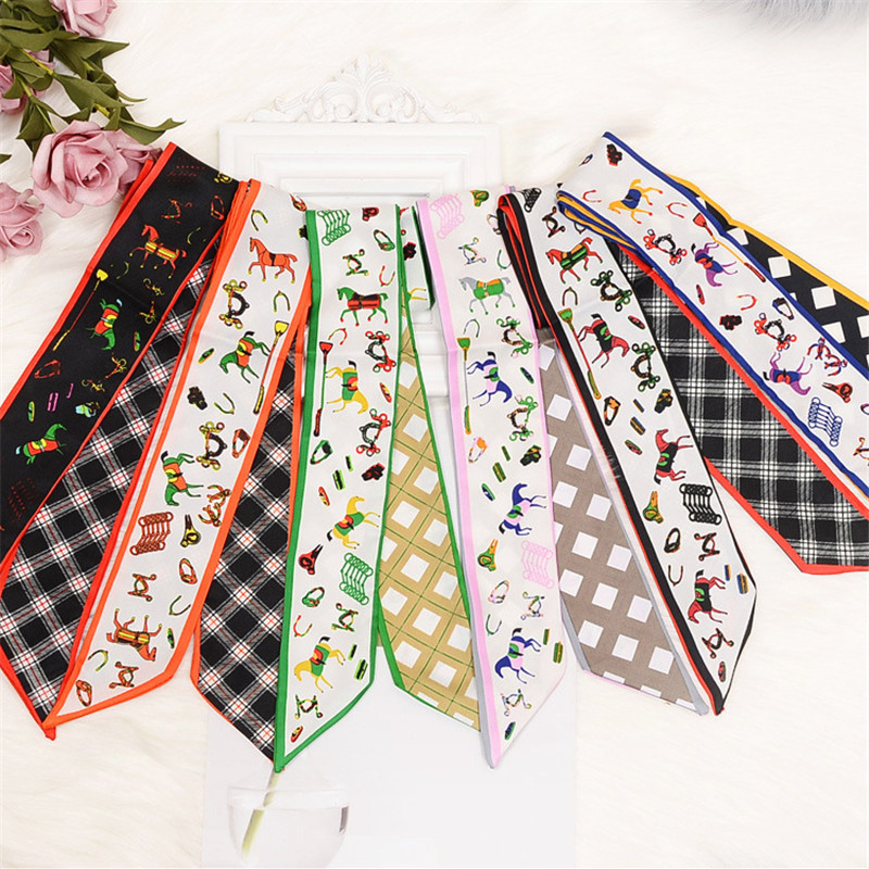 Horse Plaid Skinny Scarf Women - Luxury Bags Online incelemesi ve fiyatı