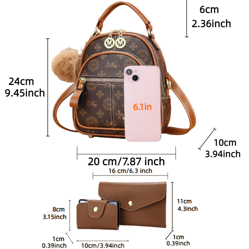 3-piece women's bag set, light - Luxury Bags In incelemesi ve fiyatı