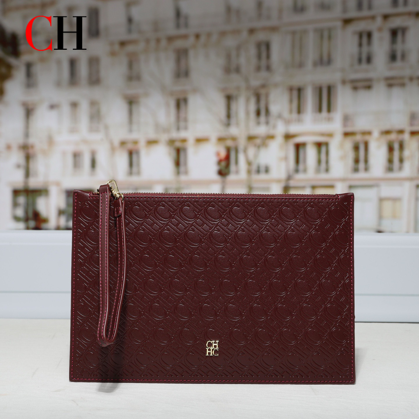 CH Clutch Bag Women Embossed M - Wristlet Wallet Zipper incelemesi ve fiyatı