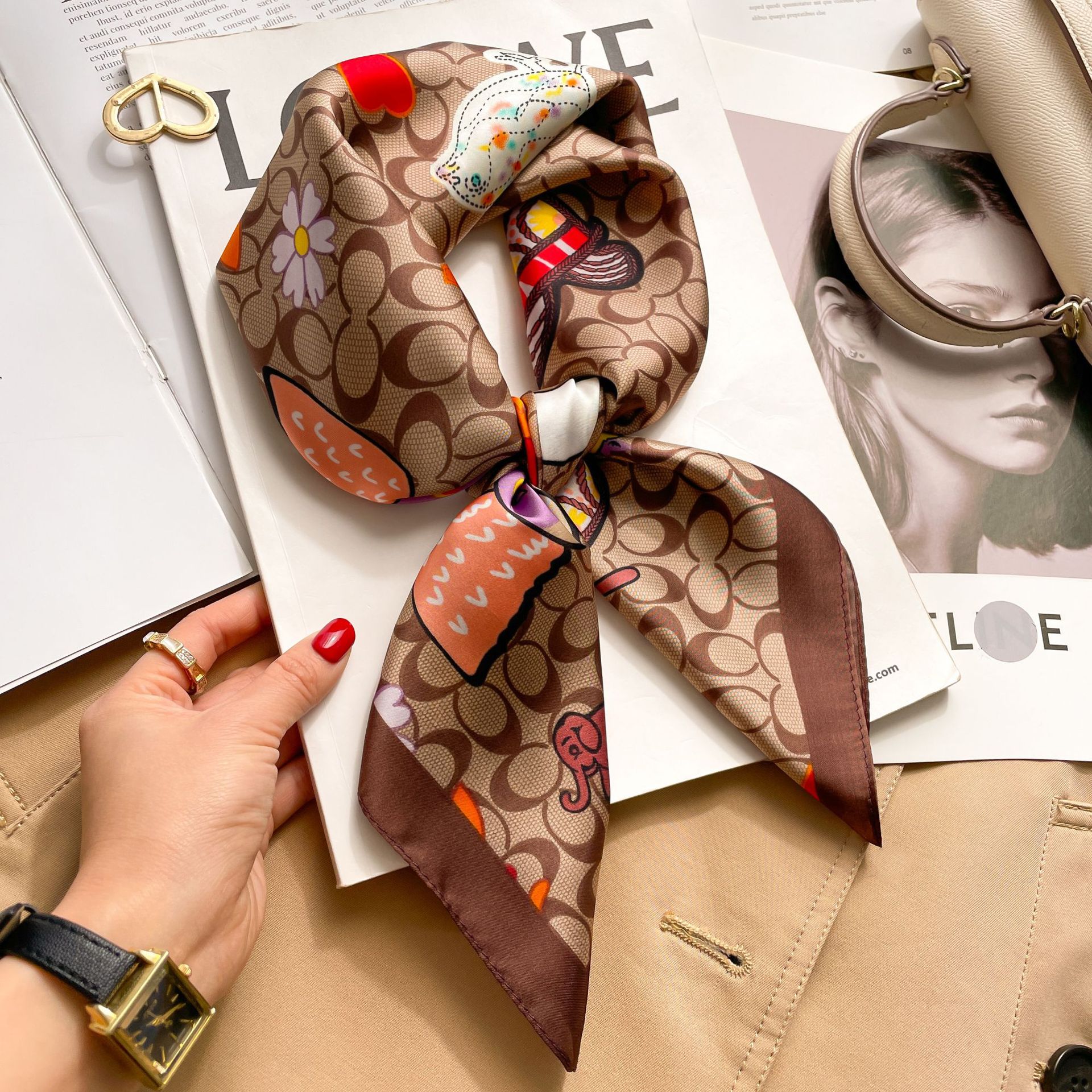 New Silk Square Scarf Women Lu - Luxury Bags Online incelemesi ve fiyatı