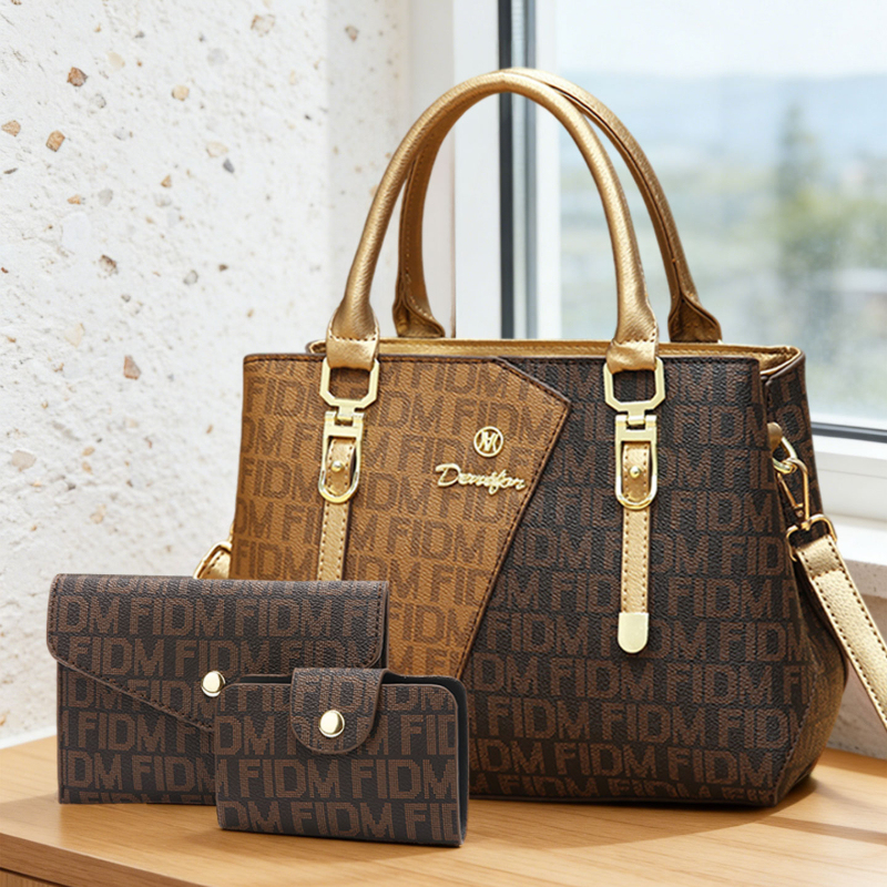 3-piece women's bag set, luxur - Luxury Bags In incelemesi ve fiyatı