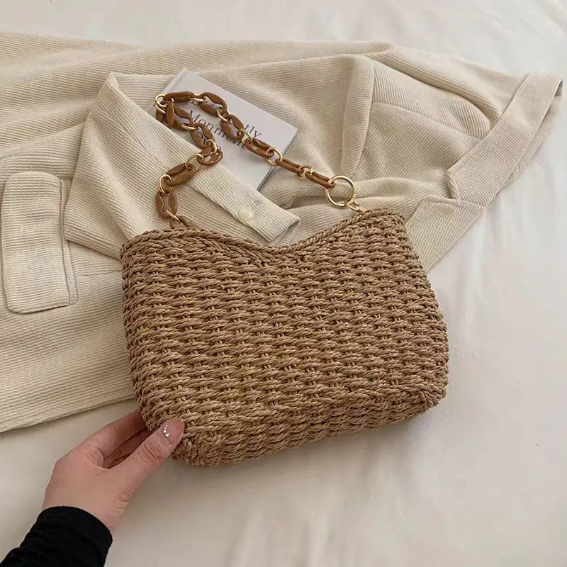 Straw Woven Shoulder Bag for W - Luxury Bags & Leather Repair Of Atlanta Photos incelemesi ve fiyatı
