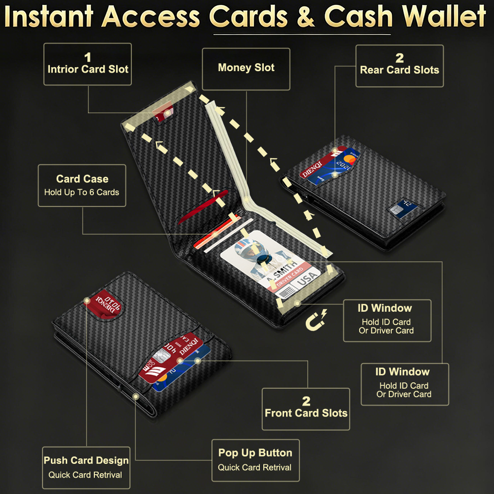 RFID Luxury Brand Men Wallet C - Luxury Bags Photos incelemesi ve fiyatı