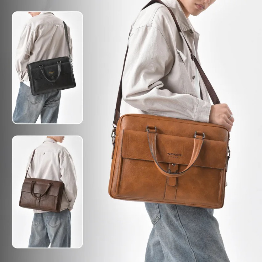 Brand new men's handbag retro  - Luxury Bags Laptop incelemesi ve fiyatı
