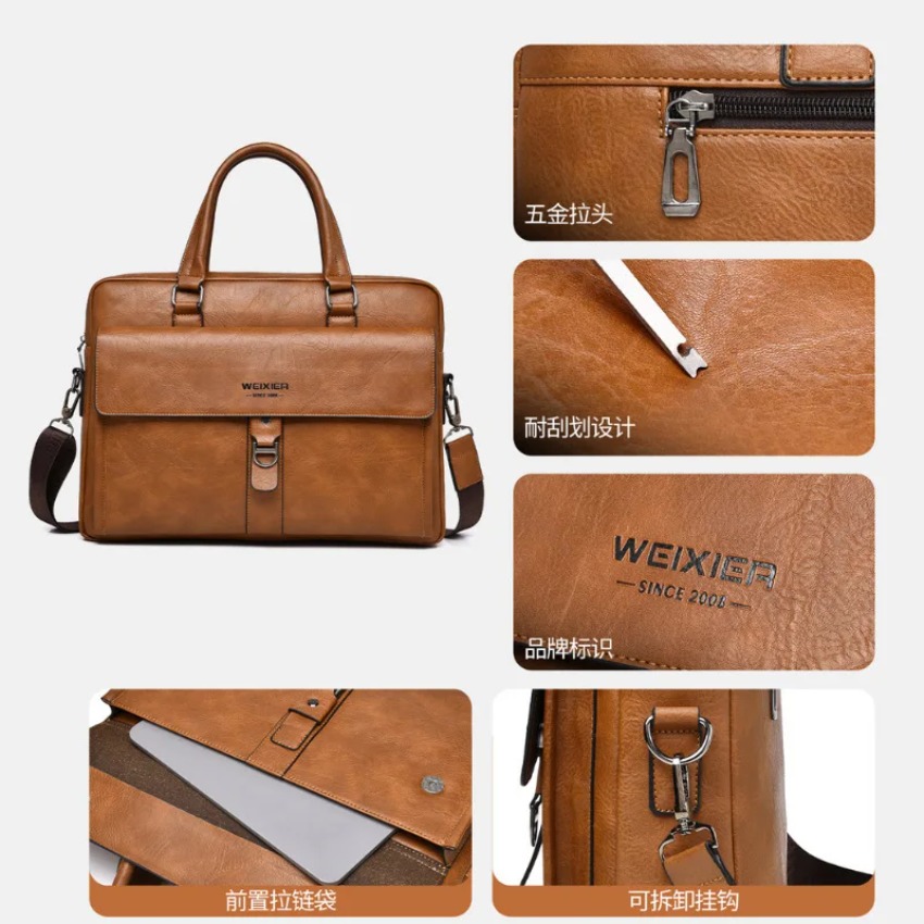 Brand new men's handbag retro  - Luxury Bags Laptop incelemesi ve fiyatı