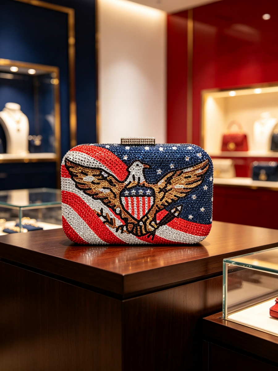 USA Flag Eagle Emblem Full Rhi - Luxury Bags In Usa incelemesi ve fiyatı