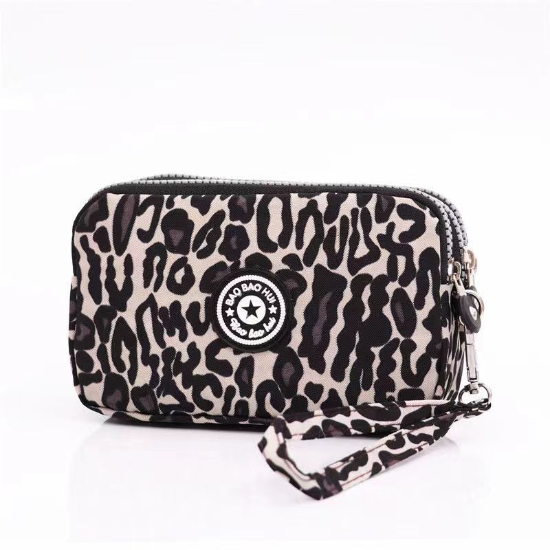 Stylish Floral Print Multi-Zip - Wristlet Wallet Zipper incelemesi ve fiyatı