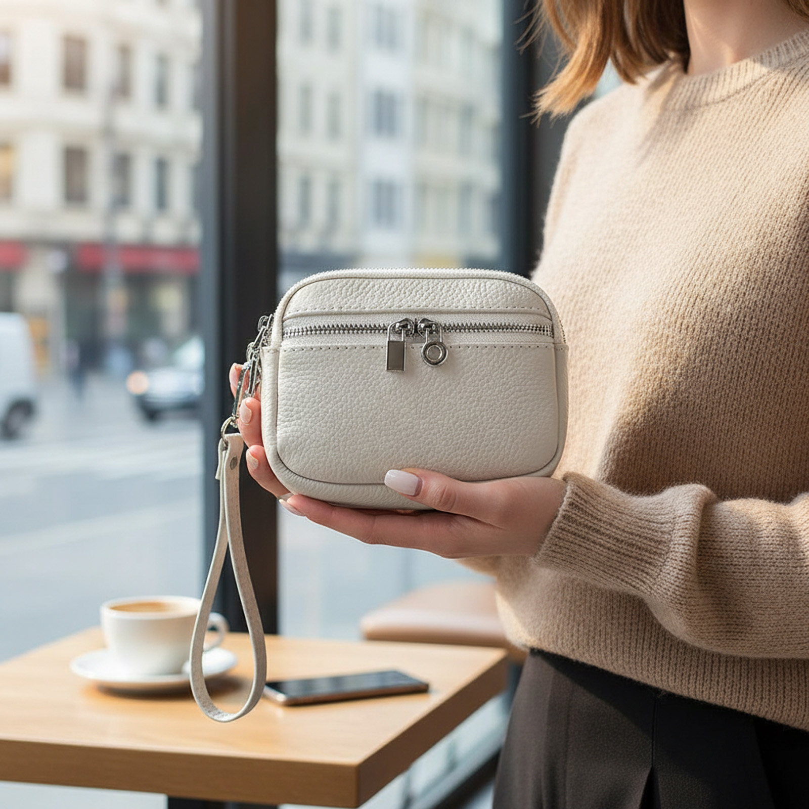 Women Mini Crossbody Bag With  - Wristlet Wallet Zipper incelemesi ve fiyatı
