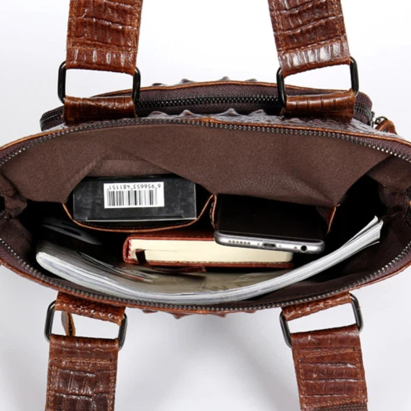 YETTIES Men's Slim Vertical La - Briefcase Leather Slim incelemesi ve fiyatı